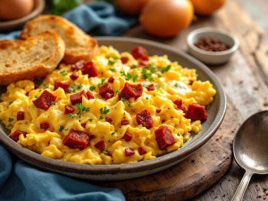 Country Platter of Spanish Chorizo & Scrambled Eggs