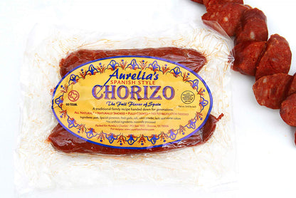 A package of Aurelia's Spanish Chorizo.